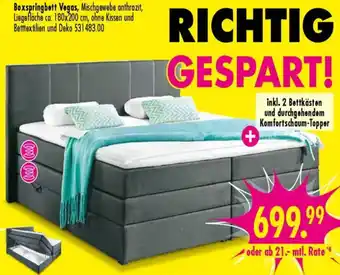 Möbel Boss Boxspringbett Vegas Angebot