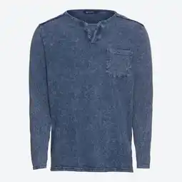 NKD Herren-Langarmshirt mit Serafino-Ausschnitt Angebot