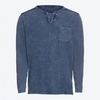 NKD Herren-Langarmshirt mit Serafino-Ausschnitt Angebot