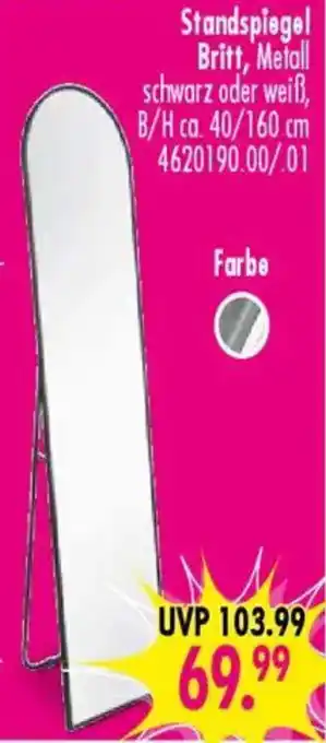 Möbel Boss Standspiegel Britt Angebot