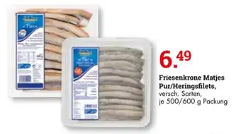 Handelshof Friesenkrone Matjes Pur/Heringsfilets 500/600g Angebot