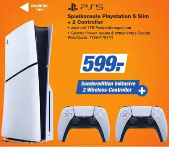 K+B Expert Spielkonsole Playstation 5 Slim + 2 Controller Angebot