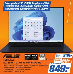 K+B Expert ASUS Notebook Vivobook 18 M1807HA-S8089W Angebot