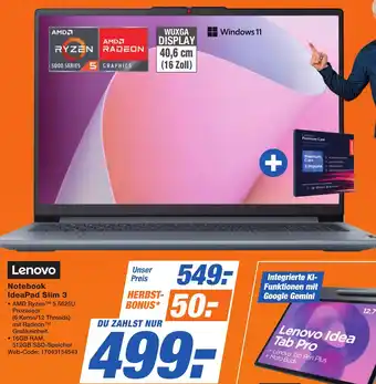 K+B Expert Lenovo Notebook IdeaPad Slim 3 Angebot