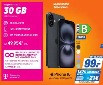 K+B Expert Apple iPhone 16 Angebot