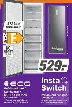 K+B Expert ECG Gefrierschrank/ Kühlschrank EFRT 11851 NXE Angebot