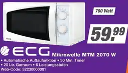 K+B Expert ECG Mikrowelle MTM 2070 W Angebot