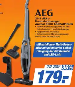 K+B Expert AEG 2in1 Akku Handstaubsauger Animal 5000 AS52AB18UG Angebot