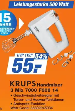 K+B Expert KRUPS Handmixer 3 Mix 7000 F608 14 Angebot
