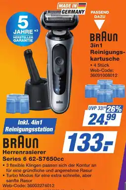 K+B Expert BRAUN Herrenrasierer Series 6 62-S7650cc Angebot