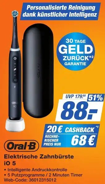 K+B Expert Oral-B Elektrische Zahnbürste iO 5 Angebot