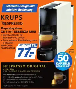K+B Expert KRUPS NESPRESSO Kapselsystem XN1101 ESSENZA MINI Angebot