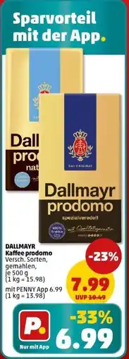 PENNY DALLMAYR Kaffee prodomo Angebot