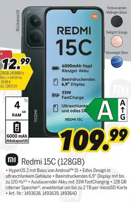 MEDIMAX Xiaomi Redmi 15C (128GB) Angebot