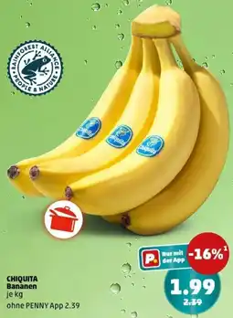 PENNY CHIQUITA Bananen Angebot