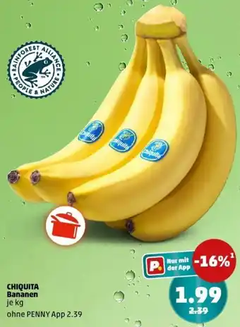 PENNY CHIQUITA Bananen Angebot