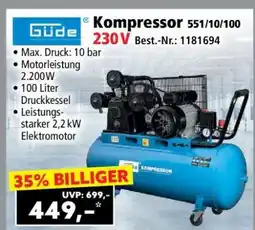 Norma Güde Kompressor 551/10/100 230V Angebot