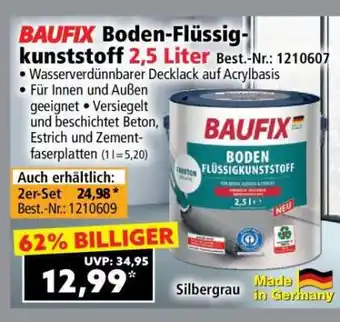 Norma BAUFIX Boden-Flüssigkunststoff 2,5 Liter Angebot