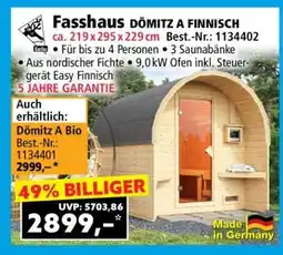 Norma Fasshaus DÖMITZ A FINNISCH Angebot