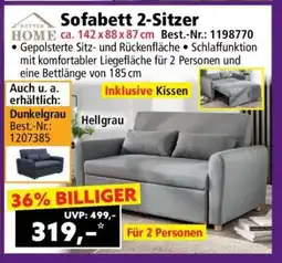 Norma Sofabett 2-Sitzer Angebot