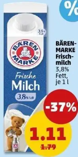 PENNY BÄRENMARKE Frischmilch Angebot