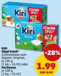 PENNY KIRI Dippi Snack oder Portionen Angebot