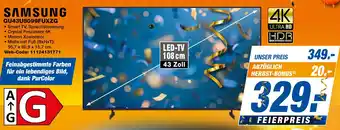 expert Techno Land SAMSUNG GU43U8099FUXZG Angebot