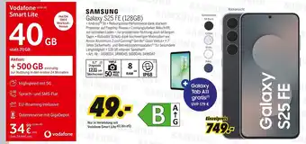 MEDIMAX SAMSUNGUNG Galaxy S25 FE (128GB) + Vodafone Smart Lite Angebot