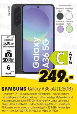 MEDIMAX SAMSUNG Galaxy A36 5G (128GB) Angebot