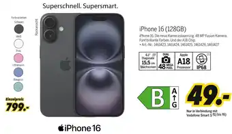 MEDIMAX iPhone 16 (128GB) Angebot