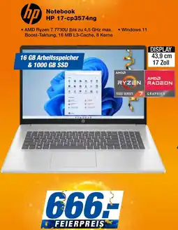 expert Techno Land Notebook HP 17-cp3574ng Angebot