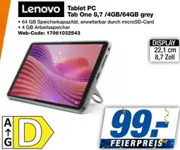 expert Techno Land Lenovo Tablet PC Tab One 8,7 /4GB/64GB grey Angebot