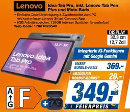 expert Techno Land Lenovo Idea Tab Pro, inkl. Lenovo Tab Pen Plus und Moto Buds Angebot