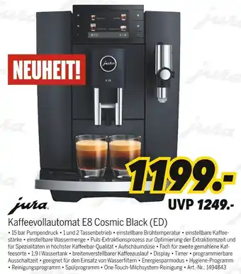 MEDIMAX jura Kaffeevollautomat E8 Cosmic Black (ED) Angebot