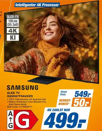 Expert SAMSUNG QLED TV GQ55Q7F5AUXZG Angebot