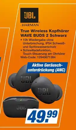 Expert JBL True Wireless Kopfhörer WAVE BUDS 2 Schwarz Angebot