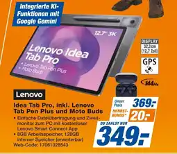 Expert Lenovo Idea Tab Pro, inkl. Lenovo Tab Pen Plus und Moto Buds Angebot