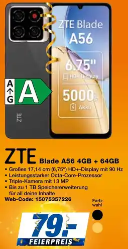 expert Techno Land ZTE Blade A56 4GB + 64GB Angebot