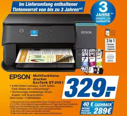 Expert EPSON Multifunktionsdrucker EcoTank ET-2951 Angebot