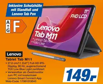 Expert Lenovo Tab M11 +Lenovo Tab Pen +Folio Case Angebot