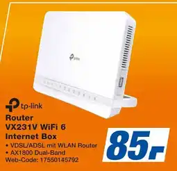 Expert tp-link Router VX231V WiFi 6 Internet Box Angebot