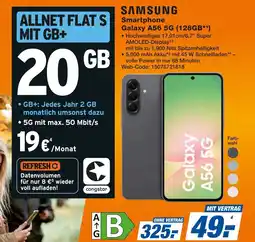 Expert SAMSUNG Smartphone Galaxy A56 5G (128GB) + ALLNET FLAT S MIT GB+ 20 GB Angebot