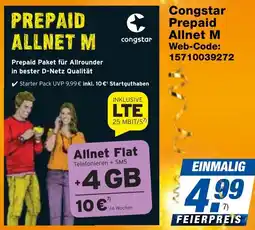 expert Techno Land Congstar Prepaid Allnet M Angebot