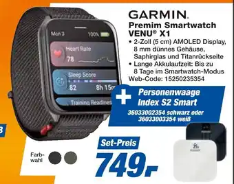 Expert GARMIN Premim Smartwatch VENUⓇ X1 Angebot