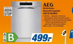 Expert AEG Unterbau- Geschirrspüler GS757EXBU Angebot
