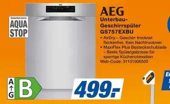 Expert AEG Unterbau- Geschirrspüler GS757EXBU Angebot
