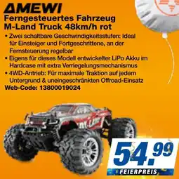 expert Techno Land AMEWI Ferngesteuertes Fahrzeug M-Land Truck 48km/h rot Angebot