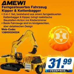expert Techno Land AMEWI Ferngesteuertes Fahrzeug Kipper & Kettenbagger Angebot