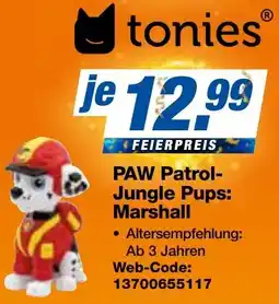 expert Techno Land tonies PAW Patrol Jungle Pups: Marshall Angebot