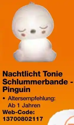 expert Techno Land Nachtlicht Tonie Schlummerbande Pinguin Angebot